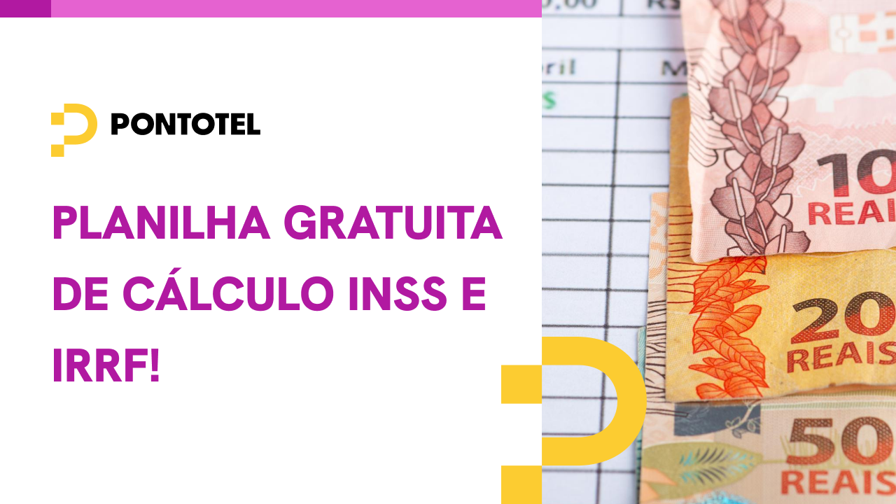 Thumbnail tutorial planilha INSS e IRRF