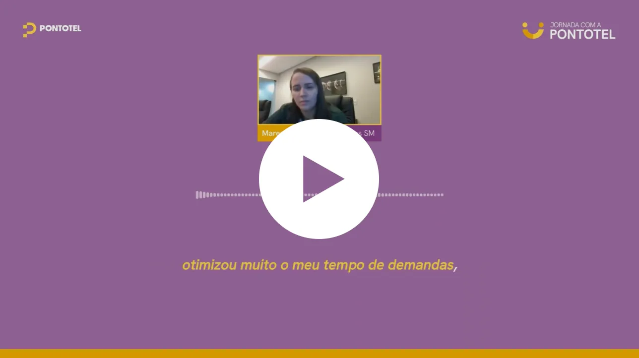 Video testimonial from a customer about Pontotel's implementation and human support