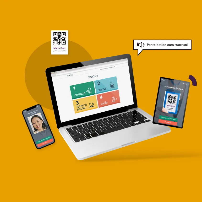 Multiple ways to clock in with Pontotel