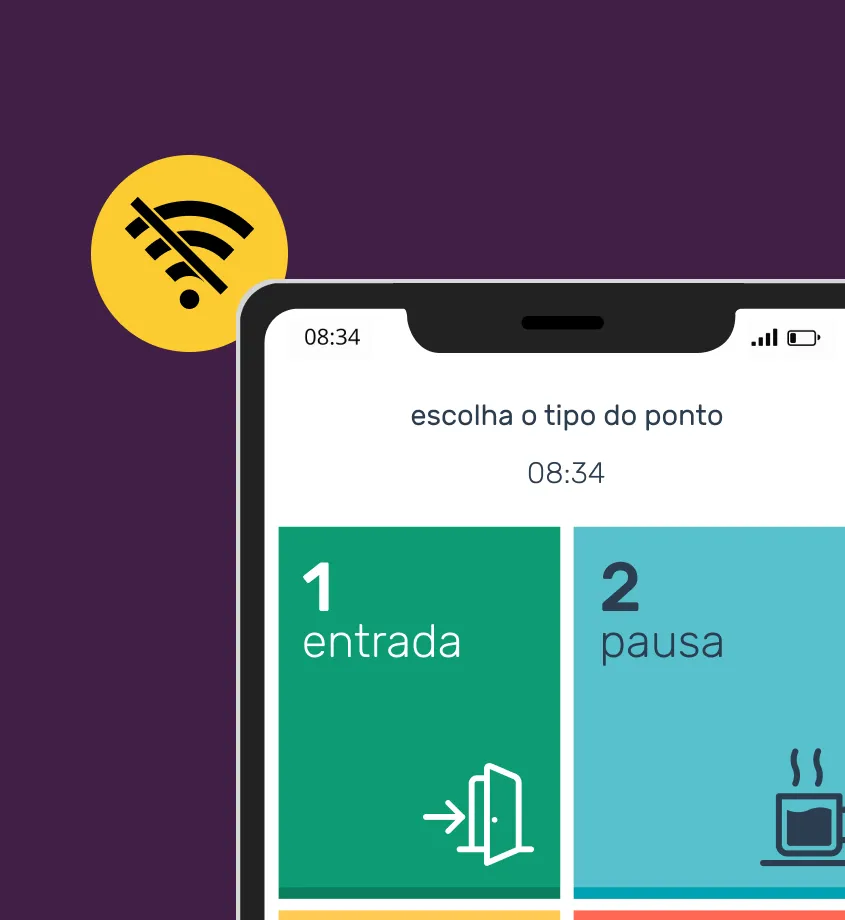Offline time tracking with automatic sync