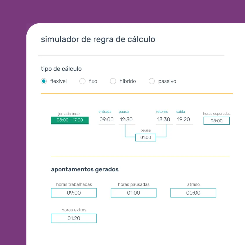 Time record calculation simulator