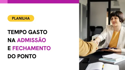 Planilha de cálculo de tempo gasto na admissão